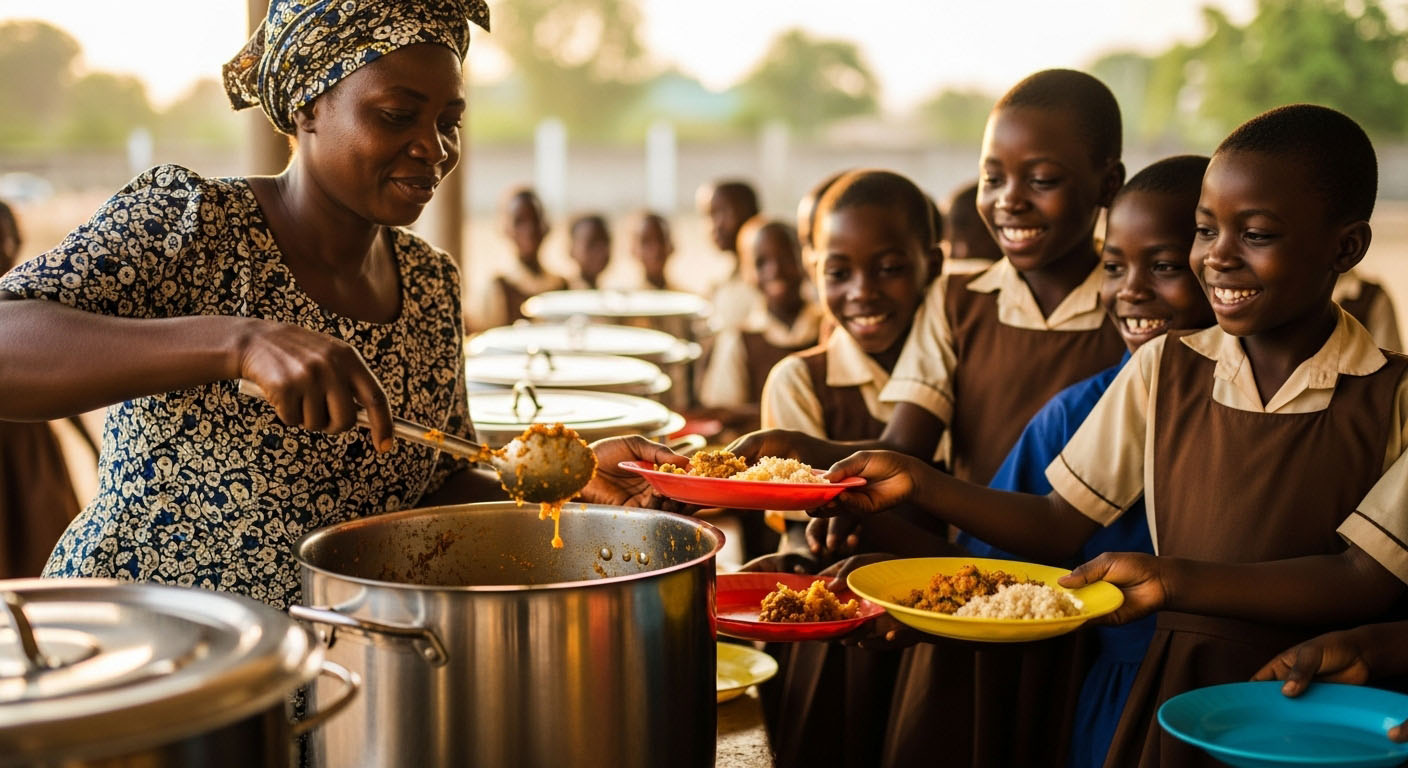 Community consultation during Ghana School Feeding Programme evaluation